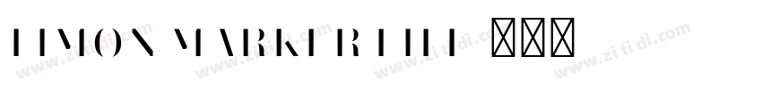 Limon Marker Fill字体转换